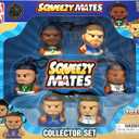 Party Animal Squeezymates NBA 2025 Series 5 Collector Box Set, 6 Figures, 2 1/2 Inch Tall, Team Colors