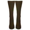 NuVein 15-20 mmHg Medical Compression Socks, Mid Calf Crew Length, Padded Cushion Foot, Brown, X-Large