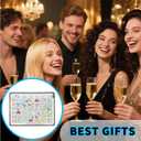 Drinking Board Games for Adults,Rubber Mat Drinking Board Game,Funny Interactive Drinking Party Game for Game Night, Birthday or Any Occasion(2-8 Players, Age 21+)