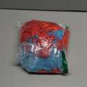 HLENOK Mexican Wrestler Costume Adult Men Cape with Mask Crazy Priest Red Long Cloak Halloween Party Cosplay Outfits (Large)