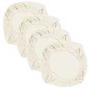 Yikko Soft Stretch Spandex Jacquard Slipcovers, Corn Grain Texture Chair Slipcovers fit for Office, Dining Room, Bar, Wedding Chair Seat Cushions, Washable Removable Home Decor (4, Beige)