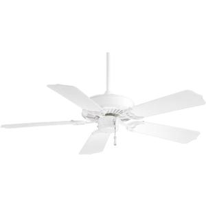 MINKA-AIRE F572-WH Sundance 42" 5-Blade Ceiling Fan in White Finish with White All Weather Blades