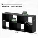 8 Cube Storage Organizer Shelf, Open Cube Bookshelf