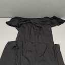 YnimioAOX Maternity Long Dress Ruffles Elegant Maxi Photography Dress Stretchy Slim Gowns for Photoshoot (Black), XL