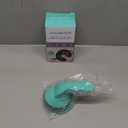 HAUSHOF Cast Iron Scrubber with Long Handle, Chainmail Scrubber Cast Iron Cleaner for Pan, Kitchen Cleaning Kit for Grill, Dutch, Oven (Seafoam Green)