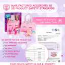 Kids Real Makeup Kit with Pink Unicorn Purse, Non Toxic Washable Make Up Set - Unicorn Toys for Girls Age 4-6, Valentines Day Gifts for Kids, Birthday Gift for Girl Ages 3 4 5 6 7 8 9 10 Years Old