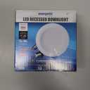 Energetic 5/6 Inch 5CCT LED Recessed Light, 2700K-6500K Selectable Downlight, Can Lights with Baffle Trim, CRI 90, Wet Rated, E26 Base, 10.5W=85W, Dimmable, Simple Retrofit Installation, ETL, 6 Pack