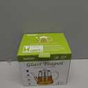 Glass Teapot, 1200ml (40oz) Tea Pot with Infuser for Loose Tea and Blooming Tea, Stovetop Safe Tea Kettle, Hand Crafted Borosilicate Glass Tea Maker with Scale Line, Tea Gift Set for Tea Lovers