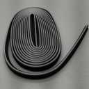 Weather Stripping Door Seal Strip - Soundproof Q-Shaped Foam for Exterior Door Frame, Large Gap Seal, Noise Cancelling, Easy to Install (Black, 26FT)