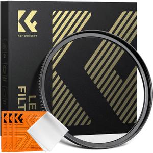 K&F Concept 49mm to 67mm Step-Up Lens Filter Adapter Ring CNC Machined Brass Filter Adapter Rings, for 49mm Lens Install 67mm Filter