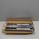 Black Curtain Rods for Windows 48-90Inch(4-7.5ft) Heavy Duty Wrap Around Blackout Curtain Rods,Adjustable Room Darkening Drapery Rod for Bedroom, Living Room, Sliding Door & Outdoor Patio