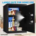 3.3 Cuft Large Fireproof Safe for Home, Home Safety Box Fireproof Waterproof with Electronic Keypad and Spare Keys, Anti-theft Digital Security Safe for Money Firearm Medicine Valuables