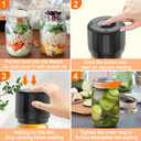 52 PCS Mason Jar Lids and Rings Wide Mouth, Reusable Large Canning Lids for Mason Jars, Food Grade Material Fit & Airtight, Lids for Mason Jars Complimentary whiteboard marker