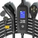 Level 2 EV Charger - Portable 40 Amp 9.6kW EV Charger, NEMA 14-50 Plug Electric Vehicle Charging Stations for J1772 Electric Cars, 25' Cable Smart 240V EV Chargers for Home