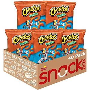 Cheetos Cheese Flavored Snacks, Puffs, 0.875 Ounce (Pack of 40) By JAN 13 2026