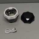 15W Ultrasonic Retainer Cleaner with 2 * 2000mAh Rechargeable Battery, LUMYSPACE 435KHz Denture Cleaner Machine, Digital Timer & U-V-C Lights for Braces Night Guard Mouthguard Aligners Jewelry