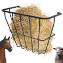 Nisorpa Hay Rack Wall Mount, 27 Gallon for Sheep Horse & Cattle, Carbon Steel