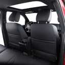 LUCKYMAN CLUB Tacoma Seat Covers, Fit for 2024-2026 Tacoma Crew Double Cab with Water Proof Faux Leather (Full Set, Black)