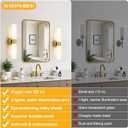 Hardwired Wall Sconces Set of Two, Modern Bathroom Sconces Wall Lighting with Milky White Glass, Brushed Gold Sconces Wall Decor Set of 2 for Bathroom Mirror Bedroom Living Room Hallway