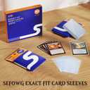 1000 Pack Perfect Fit Card Sleeves, Inner Sleeves Ideal for Double-Sleeving Compatible with TCG, MTG, PKM, TCG, Trading, Gaming Cards