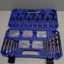 Orion Motor Tech 172pc Thread Repair Kit, Metric Thread Restorer Kit with HSS Drill Bits Taps Inserts Breakoff Installation Tools, Auto Rethreading Restorer Tool Kit in M5 M6 M8 M10 M12 Sizes