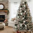 36 Pcs Neutral Christmas Tree Picks Velvet Ball Spheres 7.9 Inch Christmas Tree Picks Ball Ornaments DIY Crafts for Xmas Vase Fillers Wreath Home Office Party Decor(Brown,Beige,Green)