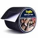 Leyibo Anti Slip Tape, 4 Inch x 16 Ft Grip Tape for Stairs Outdoor/Indoor, Waterproof Non Skid Roll for Stair Treads Non Slip, High Traction Friction Abrasive Adhesive Stair Steps - Black