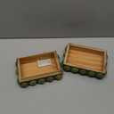 Creative CoOp Handmade Marbled Resin Bobbin Box, Green