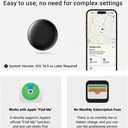 GPS Cat Tracker Collar for iPhone, Works with Apple Find My, No Monthly Fee, Lightweight Pet Tracking Tag with Collar Holder for Cats