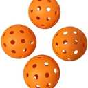 VisnzvLux Pack of 4 Orange Franklin X-40 Pickleball Balls 74mm