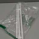 EKOTTOK Heavy Duty Curtain Rods No Drilling for Windows 30 to 45 Inches,5/8 Inch Diameter No Drill Small Curtain Rod Set with Adhesive Brackets, White