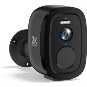 2.4G/5G WiFi Security Cameras Wireless Outdoor, 2K Home Security Camera with AI Motion Detection, Color Night Vision, IP66 Waterproof, 2-Way Audio, Siren, SD/Cloud, Works w/Alexa&Google Assistant