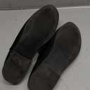 Men's Patent Leather Slip-On Dress Mules Slippers Fashion Printing Comfort Round Toe Low Heel Open Backless Casual Clogs Loafers with Metal Buckle Decoration, Size 43