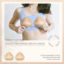 Hercicy 1 Pair Cotton Breast Forms Light Sponge Mastectomy Breast Cancer Support Bra for Women A Cup