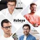 Hubeye TR90 Sports Reading Glasses for Men and Women Ultralight Flexible Anti-Blue Light Readers（Black+Black+Black+Black+Black，+1.5）