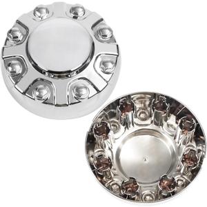 Chrome Wheel Center Cap Compatible with Dodge Ram 2500 3500 SRW 2019-2024 Single Steel Wheel Replaces 6PG02SZ0AB, 6PG02SZ0AC Front/Rear (2PCS)