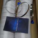 Hon&Guan 4" x 20' Dust Collection Hose, 4 Inch Flexible Clear PVC Dust Collector Hose with Carbon Steel Wire for Woodworking Dust Collecting System, Includes 4 Hose Clamps