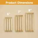 12PCS Needlepoint Stretcher Bars for Needlework 6"/7"/8" with 50 Thumb Tacks ,Wooden Canvas Stretcher Bars for Embroidery Stitch Frame Set Bundle6"/7"/8"