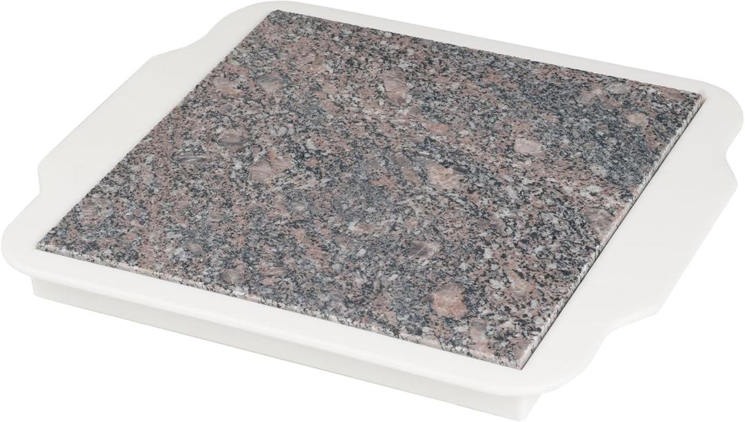 Food Warmer Plate - Microwavable 9-Inch Marble Hot Plate Keeps Food Warm Longer - Great for Parties, Family Gatherings, and Holidays