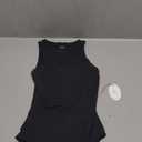 Women's Crew Neck Sleeveless Bodysuits Racerback Halter Tank Top Body Suits for Womens Sexy Going Out Leotards (Medium, Black)