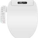 Electric Bidet Toilet Seat Elongated with Heated Seat, Warm Air Dryer, Endless Warm Water, Oscillating and Pulsating Spray Wash, Stainless Steel Self-Clean Nozzle, Silent ECO Child Mode