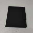 Leather Case for iPad Pro 12.9" 3-6th Gen (2018-2024), with Pencil Holder&Buckle, Auto Wake/Sleep, Adjustable Stand, Black