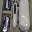 Oral-B Rechargeable Electric Toothbrush, iO5 Limited Deep Clean & Whiten, 5 Cleaning Modes, Visual Pressure Sensor to Protect Gums, Travel Case, 3 Brush Heads, White (1 Count (Pack of 1))