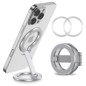 Double Magnetic Phone Grip Holder for MagSafe, Portable Phone Stand for Gym Removable Magnetic Ring Kickstand for iPhone 17 16e 16 15 14 13 12 Pro Max Series MagSafe Case, Attach to Any Iron Surface Double Magnetic Phone Grip Holder for MagSafe, Portable Phone Stand for Gym Removable Magnetic Ring Kickstand for iPhone 17 16e 16 15 14 13 12 Pro Max Series MagSafe Case, Attach to Any Iron Surface