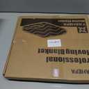 40"x72" Thick Moving Blanket, Heavy Duty Furniture Moving Pads, Quilted Packing Blankets, Black, 1 Count