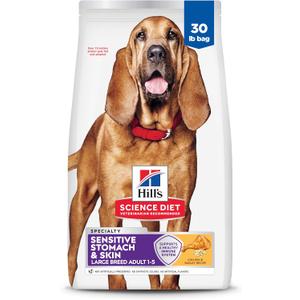 Hill's Science Diet Adult Sensitive Stomach & Skin Large Breed Dry Dog Food, Chicken, 30 lb. Bag