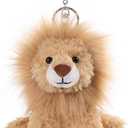 Apricot Lamb Cute Toys Plush Yellow Lion Stuffed Animal Soft Keychain for Kids Bag, Purse, Backpack, Handbag