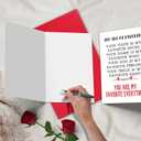 2 x TQDaiker Romantic Poem Valentines Day Poem Cards,Sweet Anniversary Card for Husband Wife,Happy Valentines Day Cards for Him Her,Envelope Included.