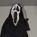 Scream Costume for Adult with Mask and Knife Prop,Men Women Halloween Cosplay Dress-up PartyWhite Mask 01