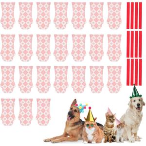 Dog Disposable Foot Covers, Waterproof Paw Protectors, Non-Slip Dog Shoes for Indoor and Outdoor, Small, 6 Set 24 Pcs